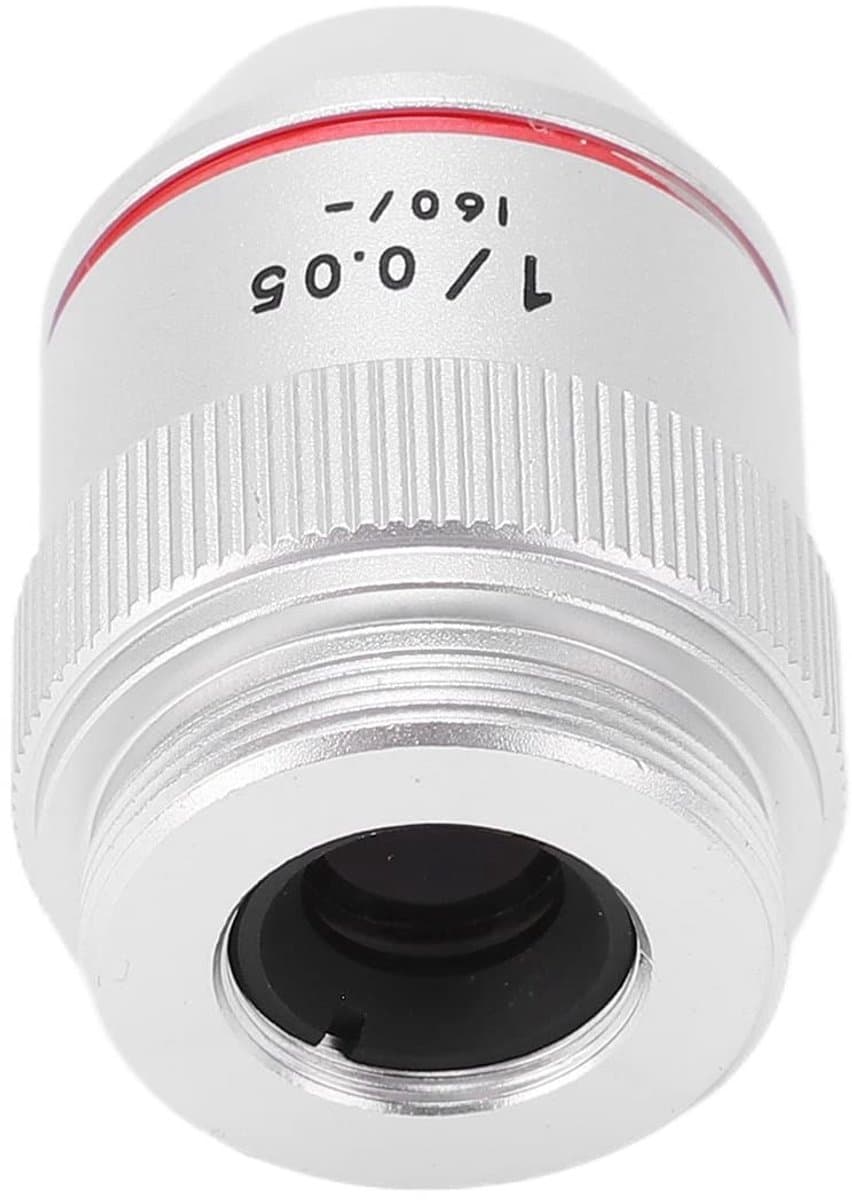 Microscoop Objectief - Achromatische Lens - Gedetailleerd Onderzoek - Helder Beeld Groot - RMS Schroefdraad - Metaal