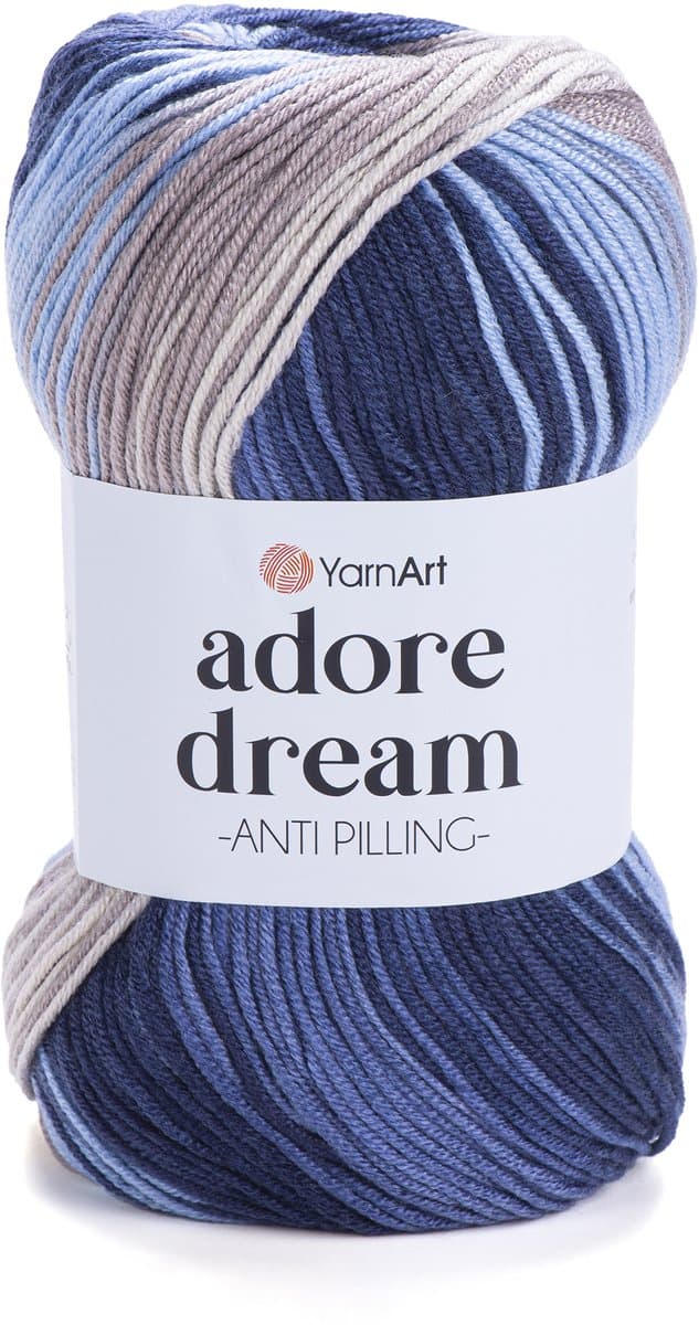 YarnArt Adore Dream – Anti-Pilling Acryl Garen met Kleurverloop – Zacht & Kleurvast – Ideaal voor Kleding en Accessoires - Kleur 1073