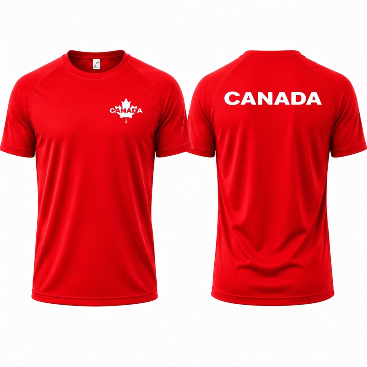 Landenteams Canada - WK 2026 - Voetbal Shirt Maat S - Voetbaltenue - Voetbal Spullen - Dry Fit - Ademend - Mesh - Raglan Mouwen