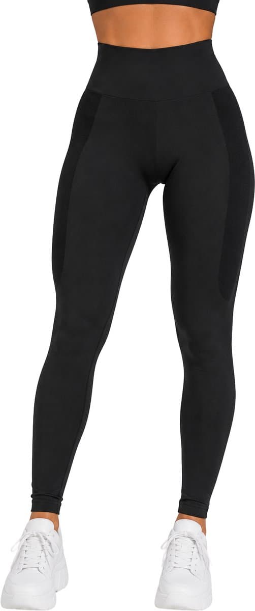 SparkNine Smoothlift sportlegging dames - L - zwart - naadloos - tummy control - scrunch - squatproof - zacht & comfortabel