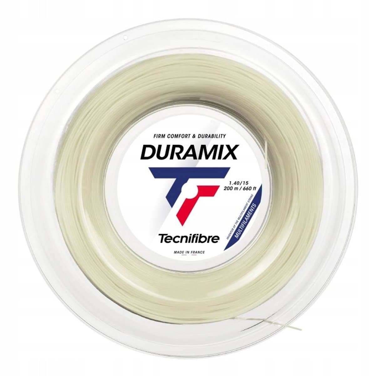 Tecnifibre Duramix HD 200m Tennis Snare - Natuurlijk Multifilament