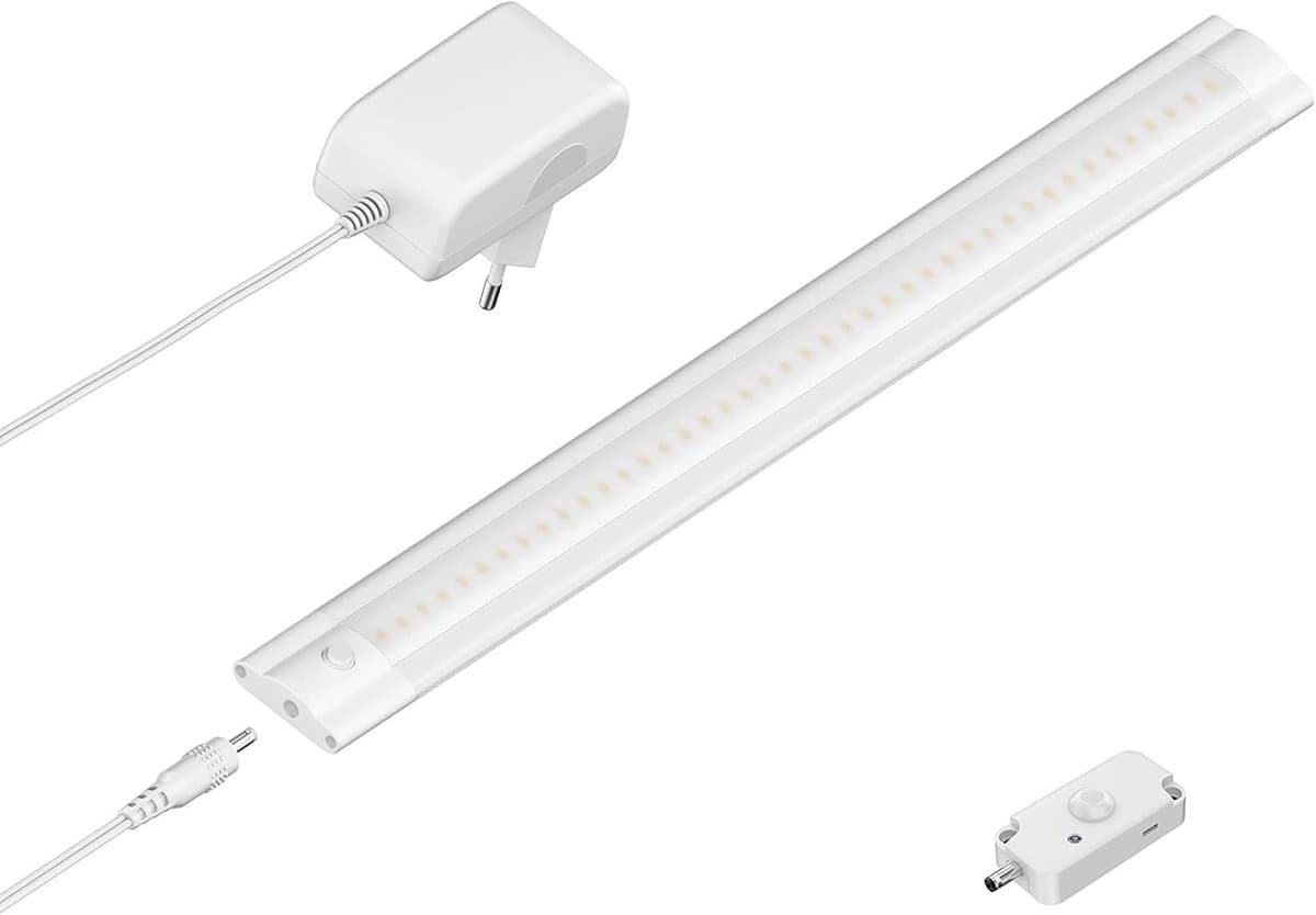 Onderkastverlichting LED - Werkverlichting keuken - Klus & Verlichting - Met bewegingsmelder - 30cm - Wit mat