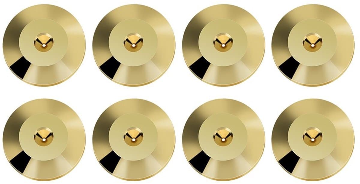 Dailygoody - Luidspreker Shock Base Pad - Luidspreker Voeten - Hoogwaardige Bescherming - Goudkleurig - Universele Basis Pads - Geschikt voor alle spi...