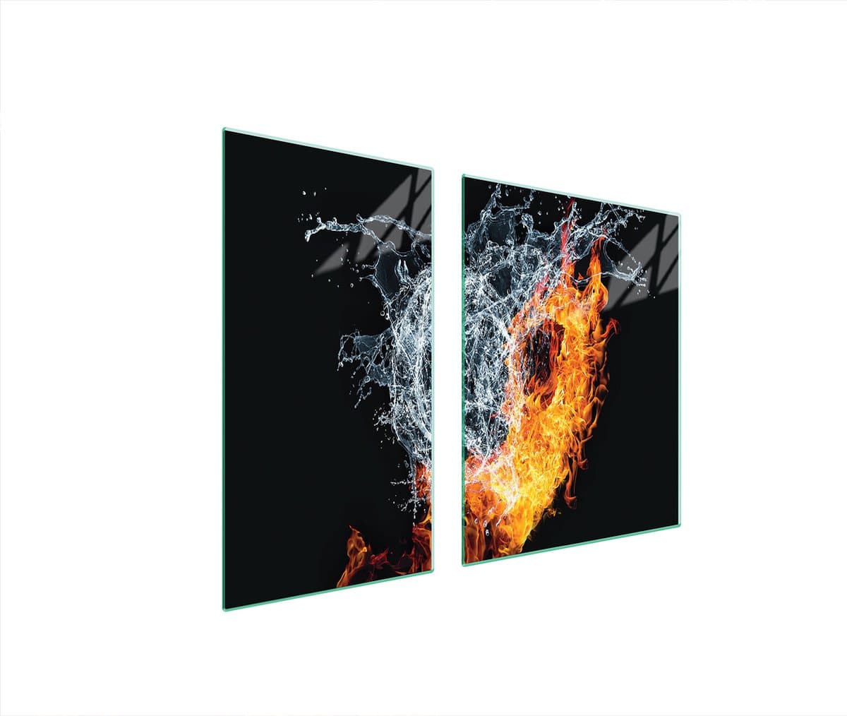 TMK ArtDeko - Beschermplaat voor Kookplaat - 90x52 cm - Hartvormig