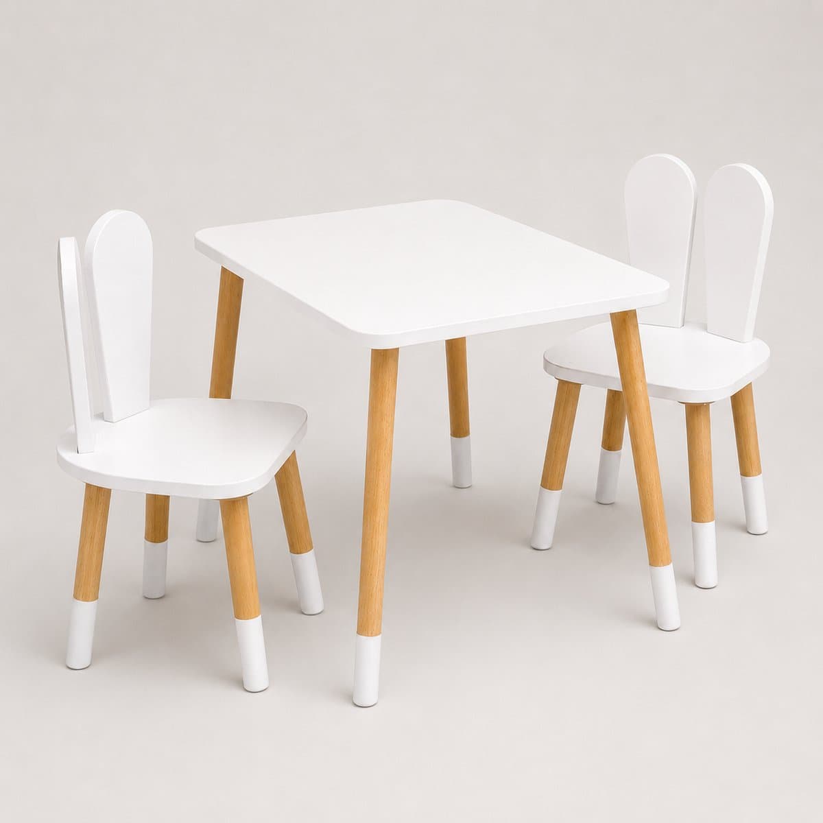 Eethoek set kinderen - Kindertafel met 2 Stoelen - Peuters tafel - Montessori