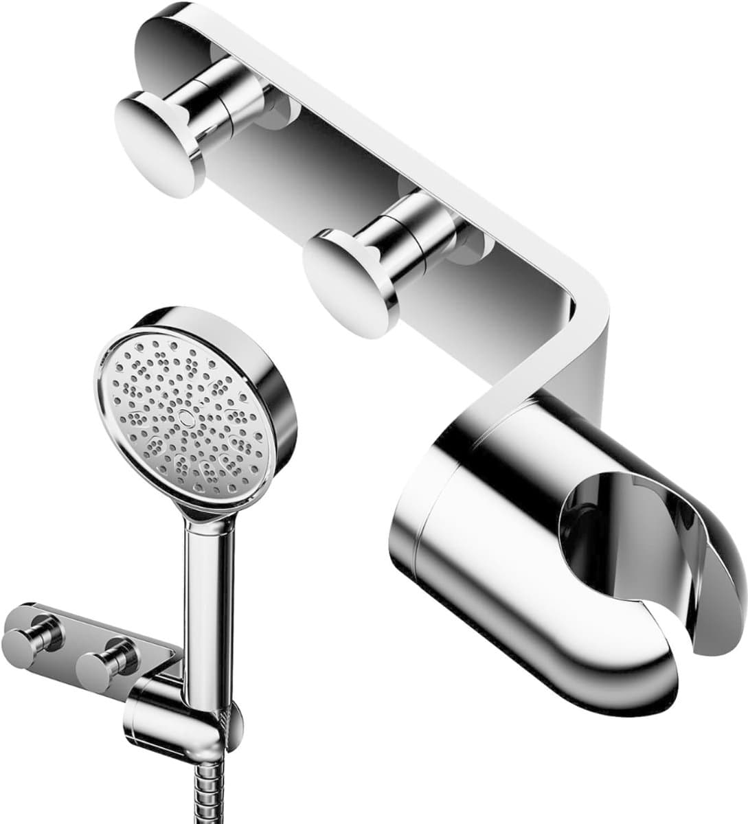 MKSS® Telescopisch Doucherek - Doucherek Zonder te Boren - Zilver