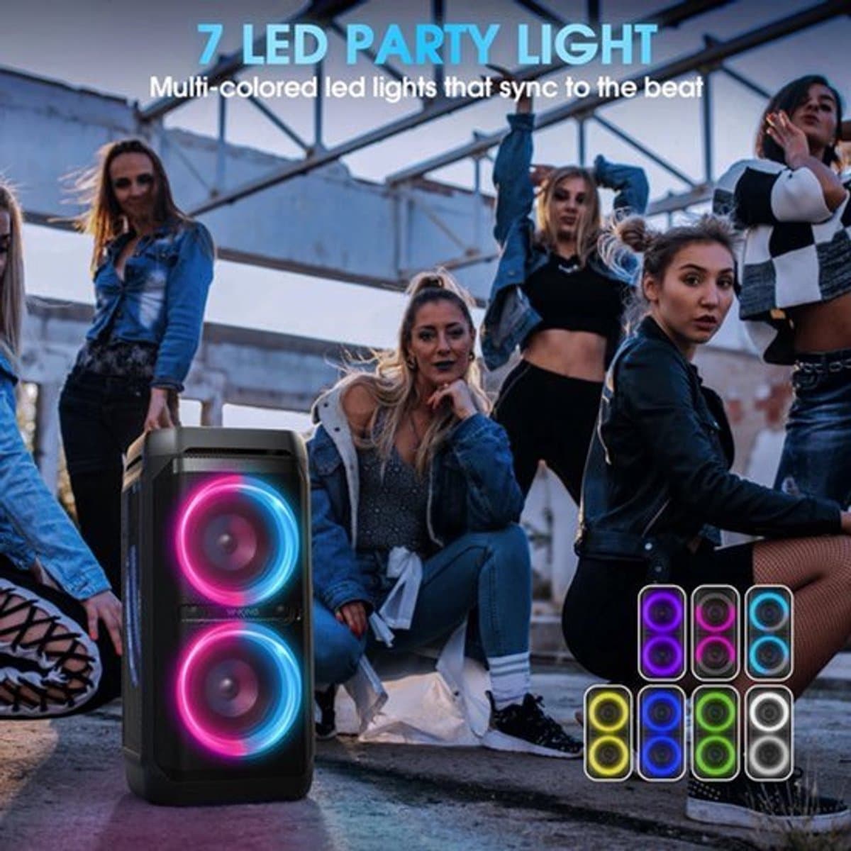 Bluetooth Speaker – Draagbare Speaker – Draadloze Speaker – Waterbestendige Speaker – 100W Vermogen – Bluetooth 5.3 Verbinding