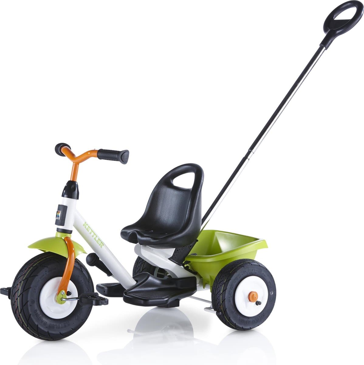 Kettler Startrike Air - Driewieler - Duwstang - Luchtbanden - Verstelbare kuipzitting - Voetenplank - Groen