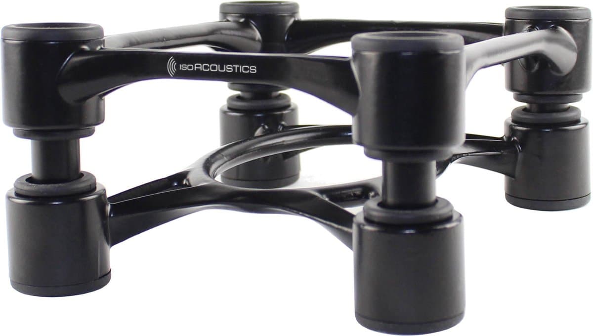 IsoAcoustics Aperta Isolator Monitor Speaker Stands, Per Paar, Zwart