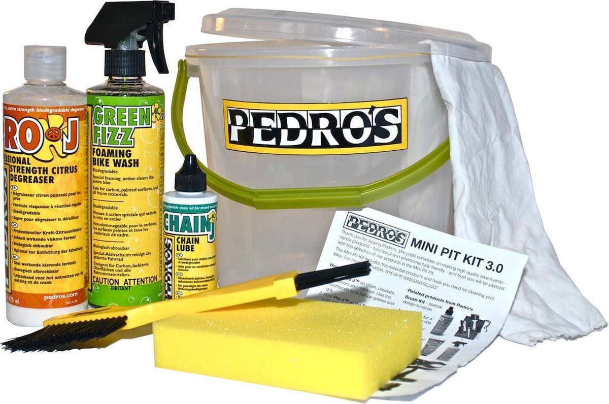 Pedros Mini Pit Kit 3.0 onderhoudsset geel/transparant