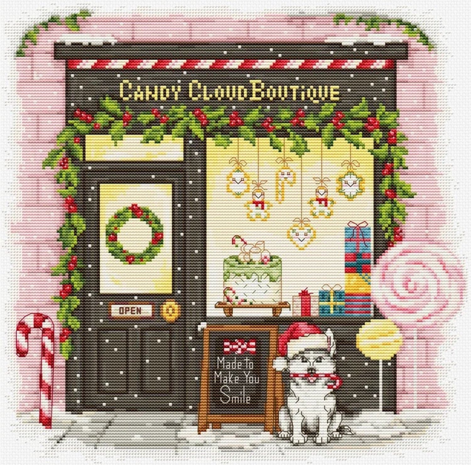 Borduurpakket Luca-S - Candy Cloud Boutique - Suikerspin Boetiek - B1447