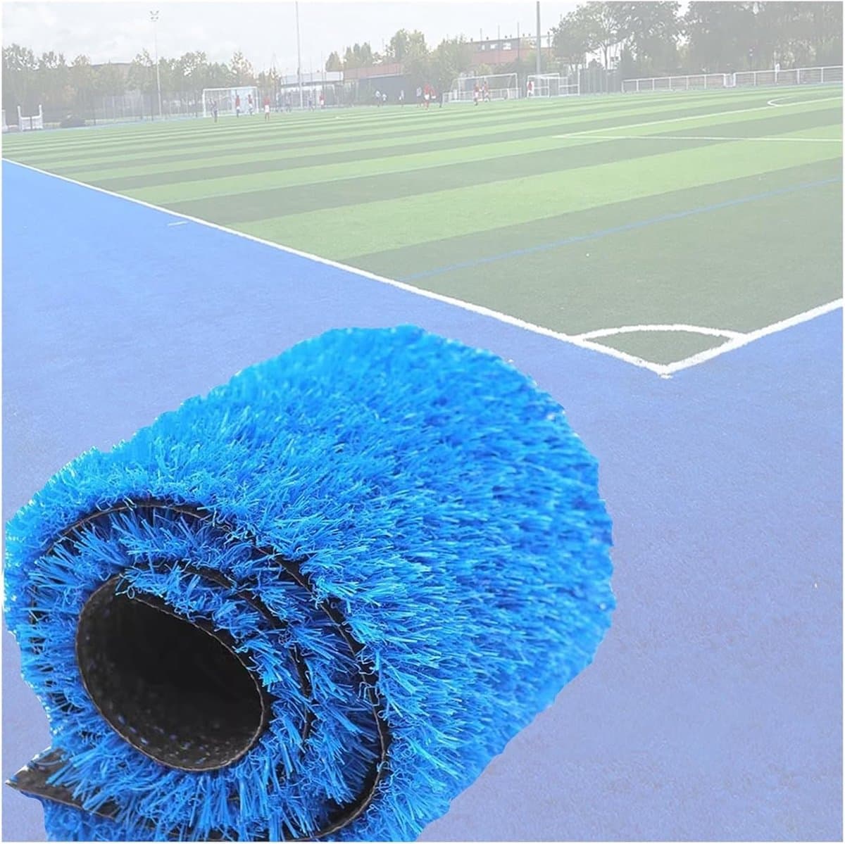 Realistisch kunstgras, 3 cm poolhoogte huisdieren hondengras, tuinlandschap synthetisch grasmat voor terras balkon (kleur: blauw, maat: 59 x 94,4 inch (in)