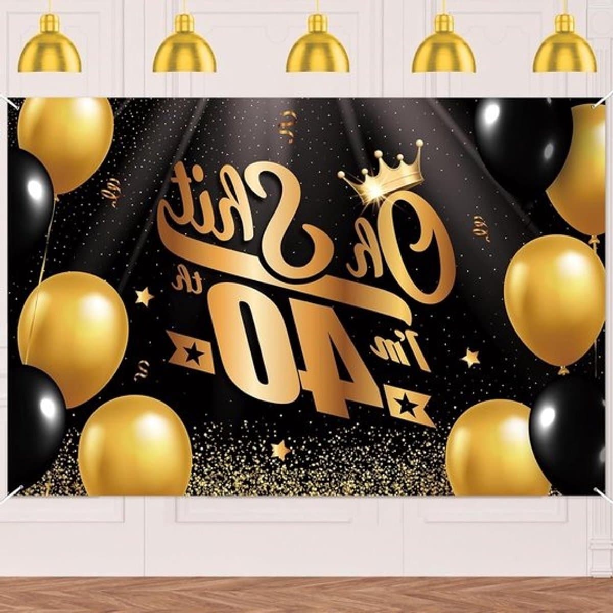 Verjaardagsbanner - Feestdecoratie - Feestelijke - viering - Duurzame - stof - 180x120 cm - Meerkleurig