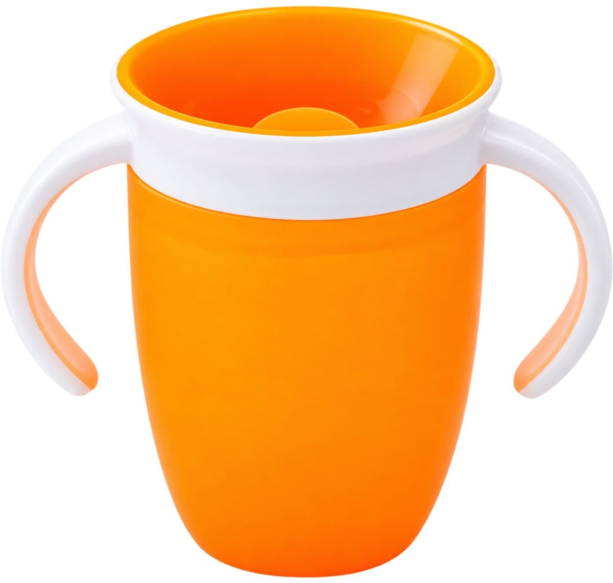 360° Anti-Lek Oefenbeker voor Baby & Kind - Trainer Drinkbeker - 207 ml - BPA-vrij - oranje