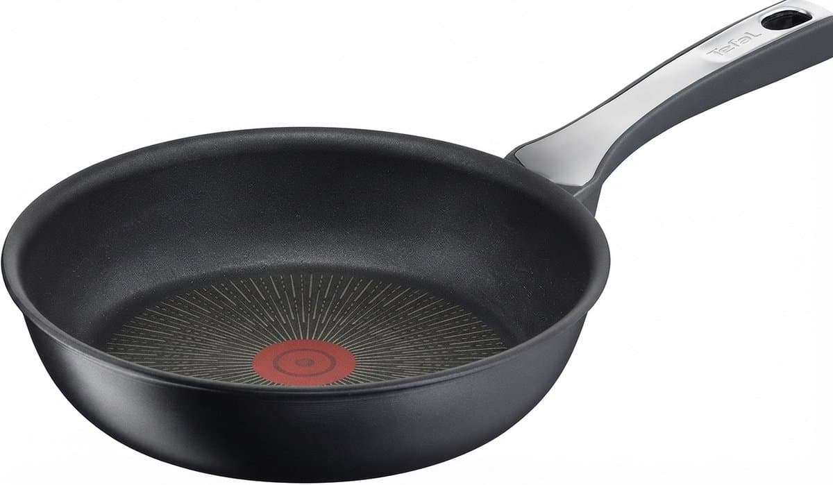 Livatto Unlimited On Koekenpan 20 cm - Anti-aanbaklaag - Krasbestendig - Thermo-Signal - Geschikt voor Inductie - Gemaakt in Frankrijk