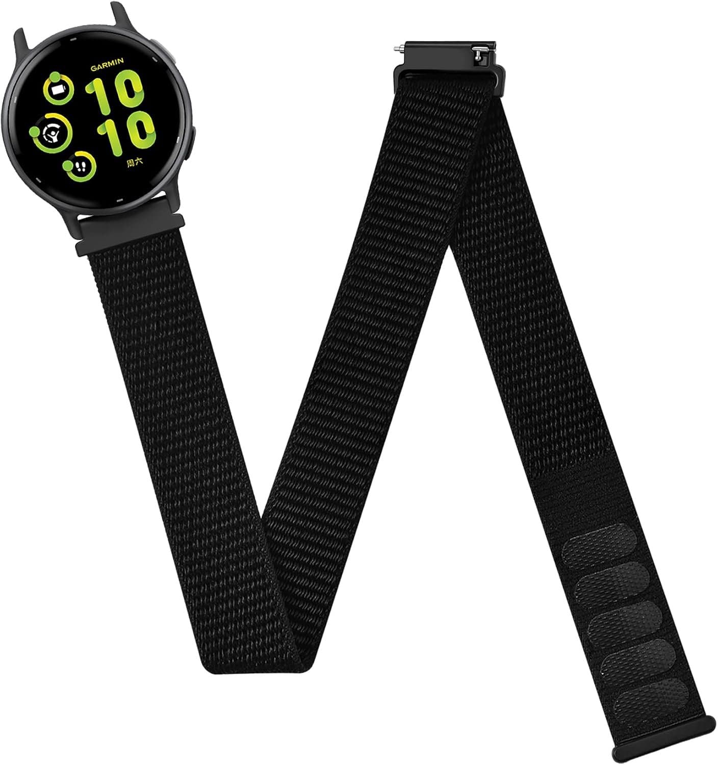 Laband 20mm Nylon Sport Skele/Wristband Compatible with Garmin Vivoactive 6/Vivoactive 5/3/3 Music/Venu Sq 2/Venu/Venu - ShopVlot