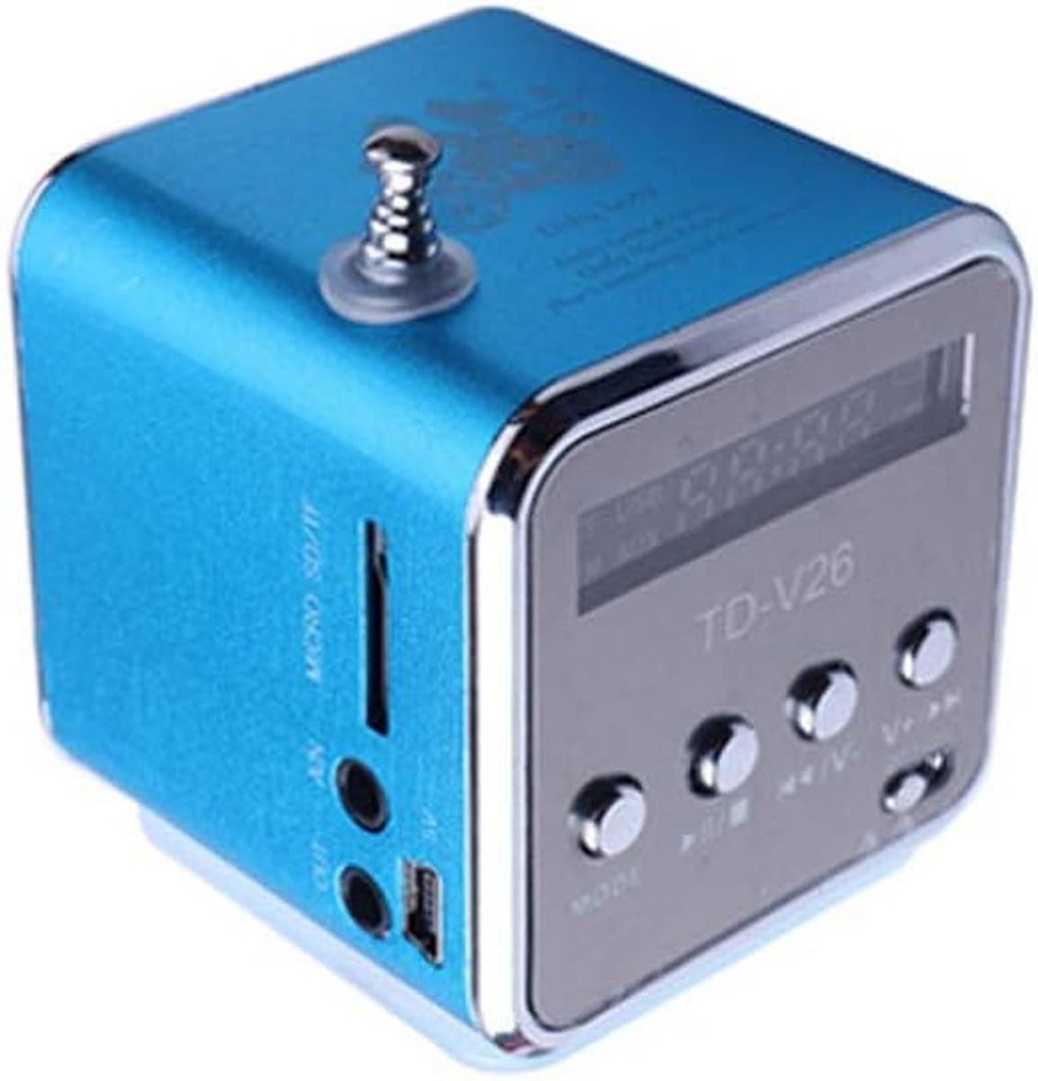Draagbare Mini Speaker Outdoor Muziekbox met FM Radio en TF Kaart Slot