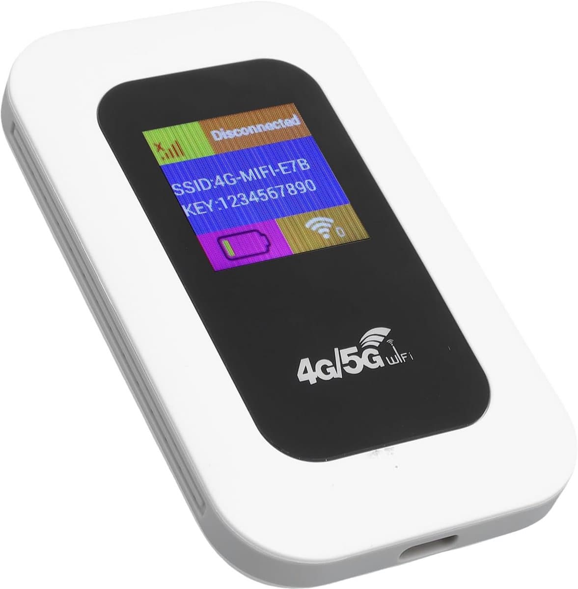 Draagbare 4G/5G WiFi Hotspot – Mobiele Router met Hoge Snelheid en 2100mAh Batterij voor Reizen