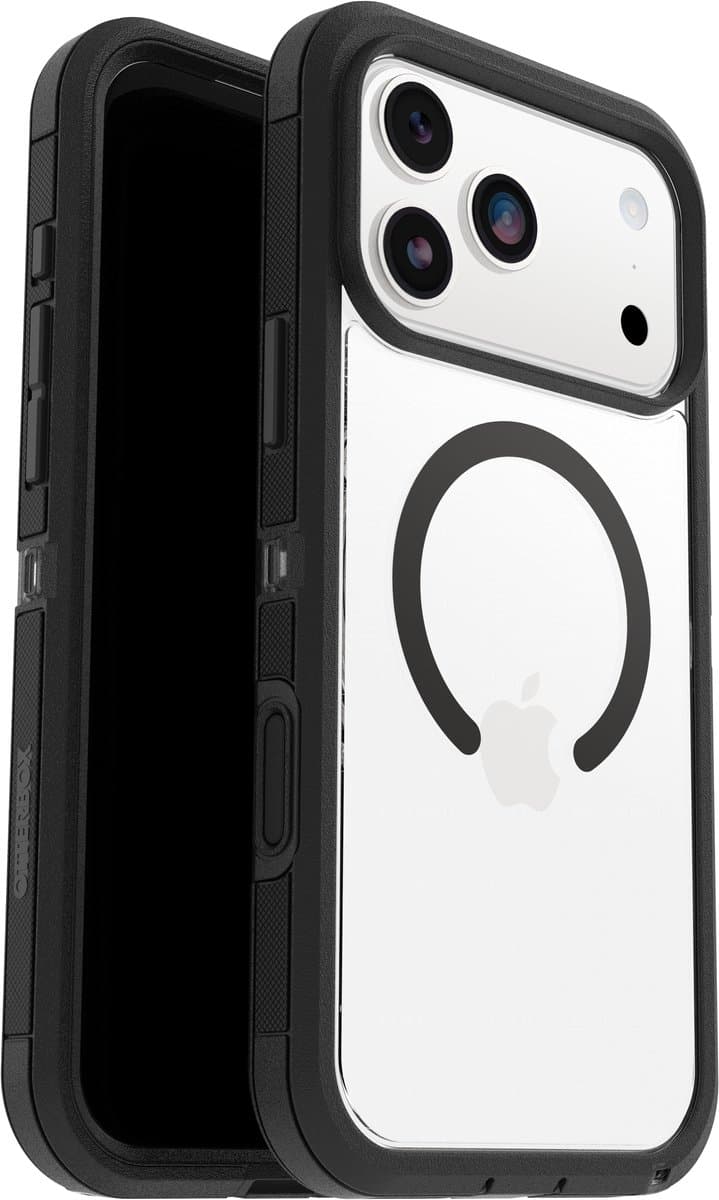 Otterbox Defender Pro XT iPhone 17 Pro Max Back Cover MagSafe Magneet Transparant Zwart