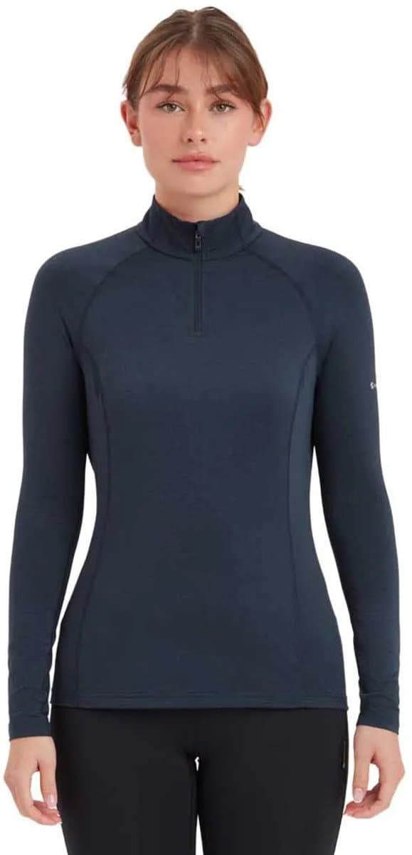 Montane Dart Xt Half Rits Lange Mouw T-shirt Blauw L Vrouw