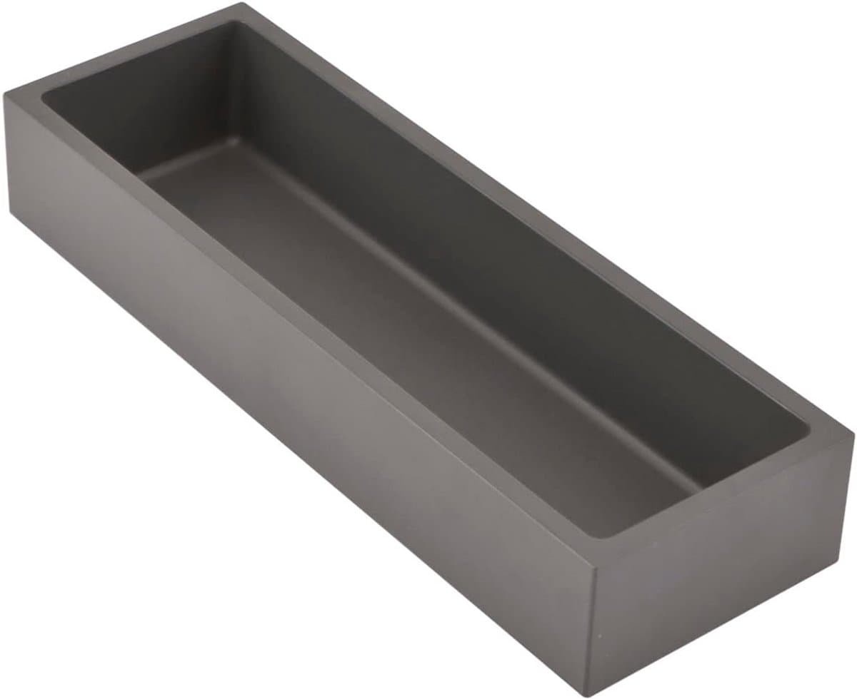 Bestekbak Klein 1-Vaks Lade-Organizer Kunststof Donkergrijs 30x10cm