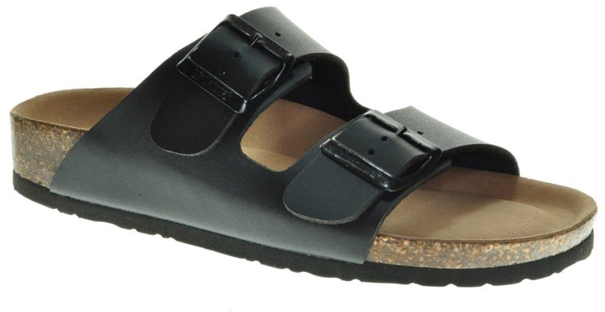 Zwarte Slipper Tweeband Bionatura maat 37