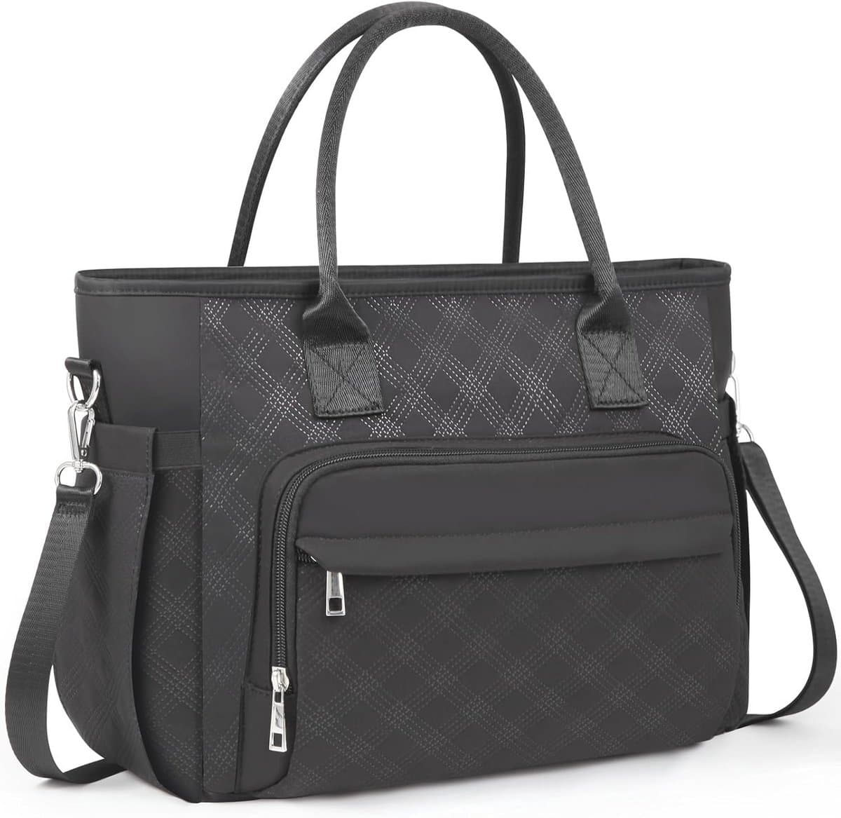 Isolerende Lunchtas voor Dames en Volwassenen - 12L met Verstelbare Schouderriem en Fleshouder - Perfect voor Werk, Picknick, Kamperen en Strand - Zwart