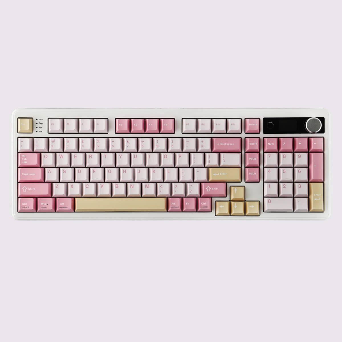Epomaker TH99 PRO Draadloos Mechanisch Gaming Toetsenbord - 96% Layout met Numpad - 10.000mAh Accu - Gasket Mount - US QWERTY - Roze