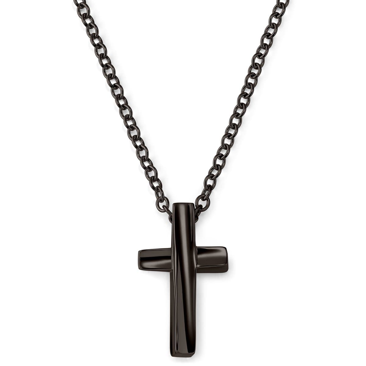 Lucleon - Heren - Roestvrij Staal Schakelketting - Zwart