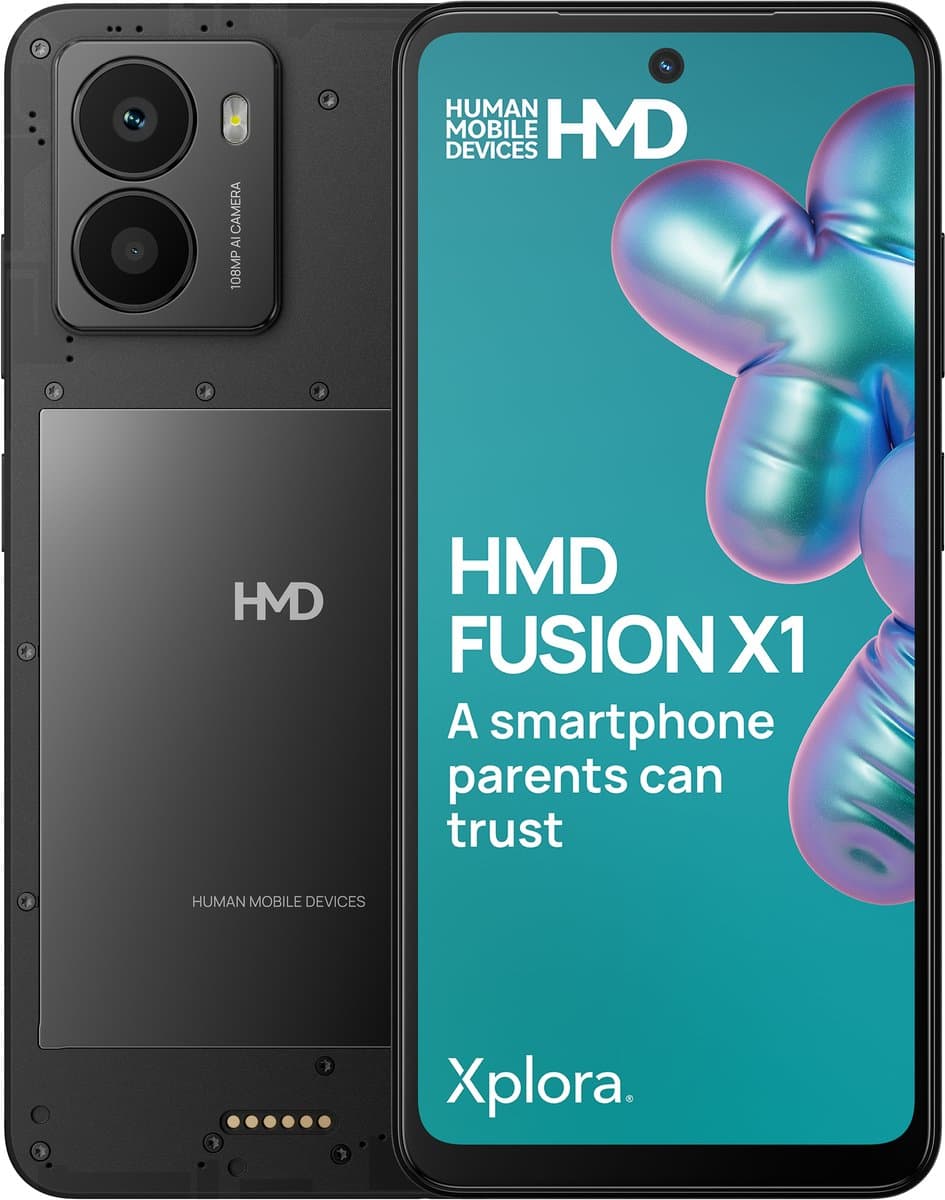 HMD FUSION X1 DS TA-1672 6/128 FLASHY 16,7 cm (6.56") Dual SIM 5G USB Type-C 5000 mAh Zwart