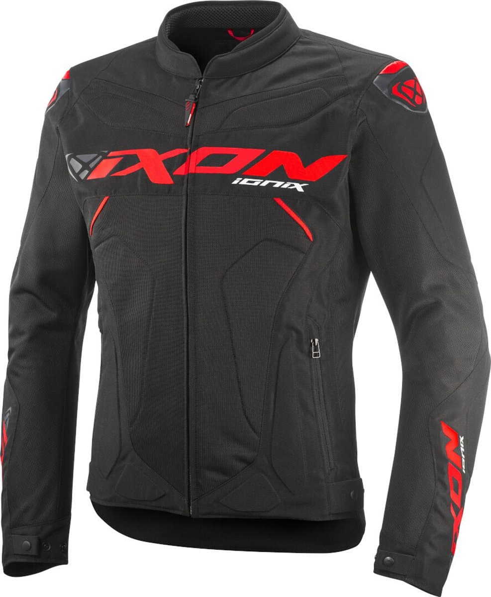 Ixon Ionix Zwart Rood Textiele Motorjas - Jas