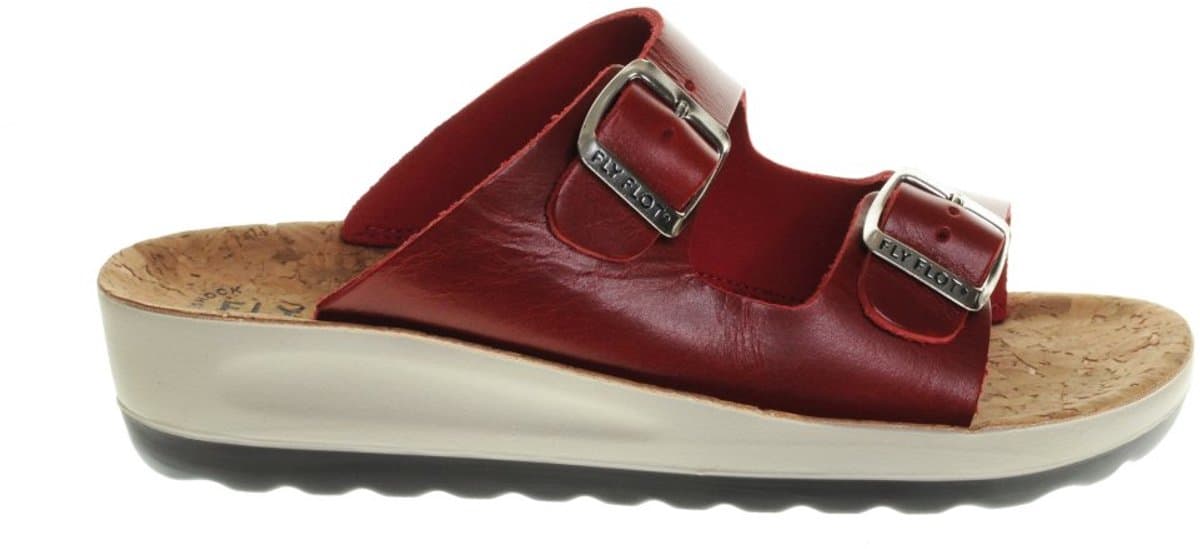 Rode Slippers Fly Flot maat 39