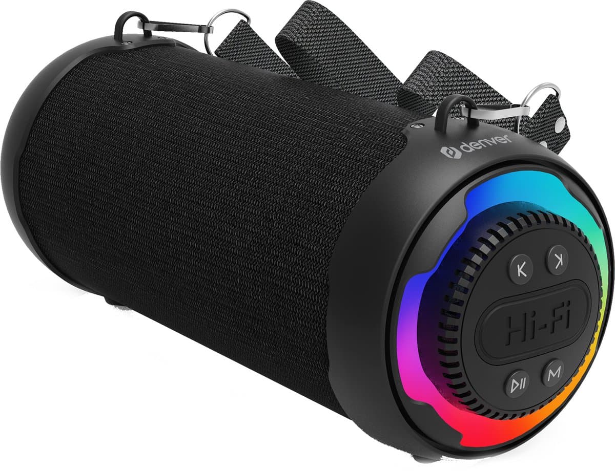 Denver Bluetooth Speaker Draadloos - Lichteffecten - Muziek Box - AUX - TWS Pairing - BTG213