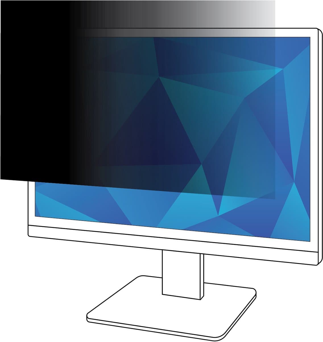3M Privacy Filter voor 24in Monitor, 16:9, PF240W9B