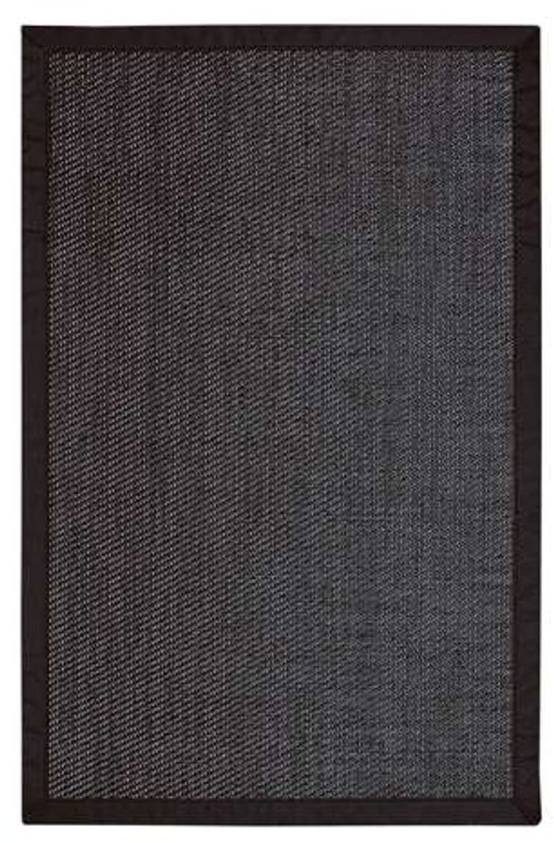 Storesdeco Premium vinyl vloerkleed met bies, antislip en sterk – zwart , 120 x 180 cm