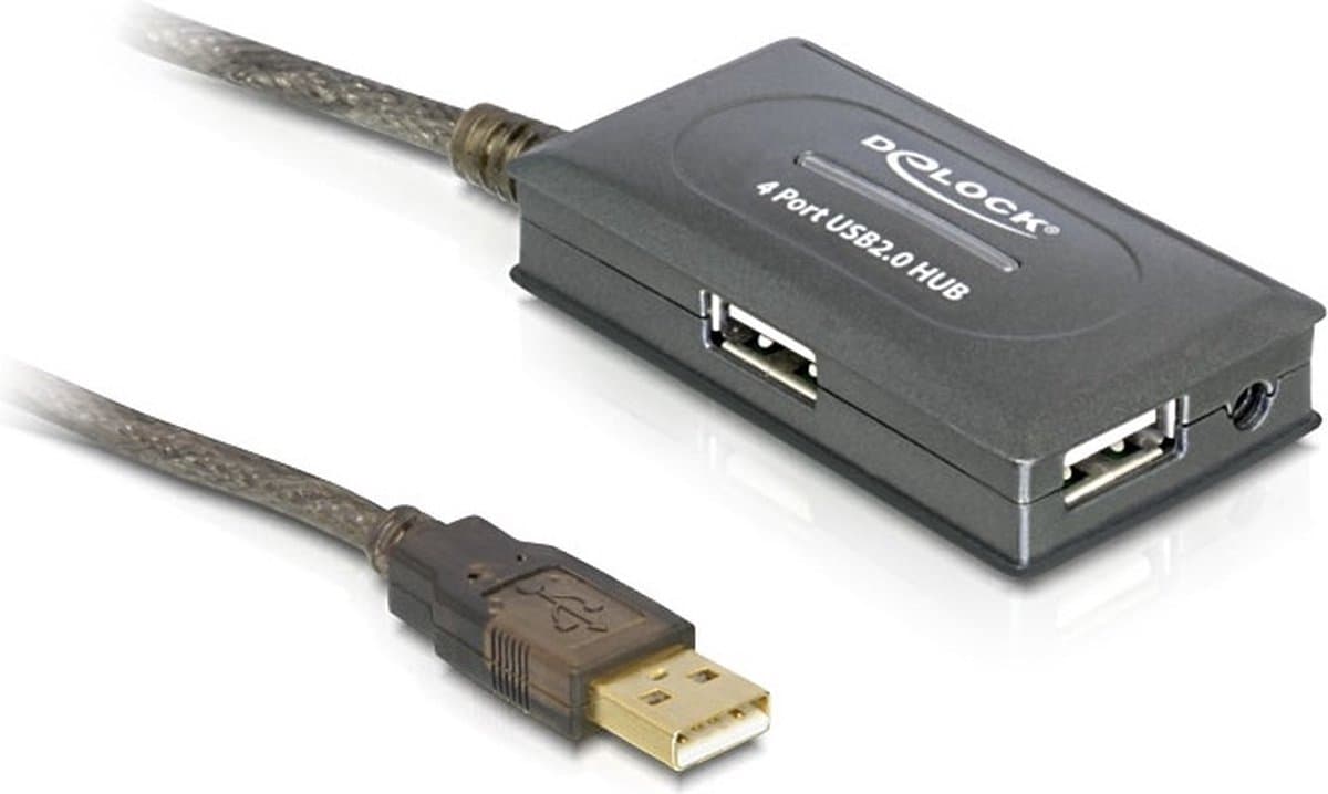 Delock - Kabel USB 2.0 Verlängerung+Hub aktiv 10m