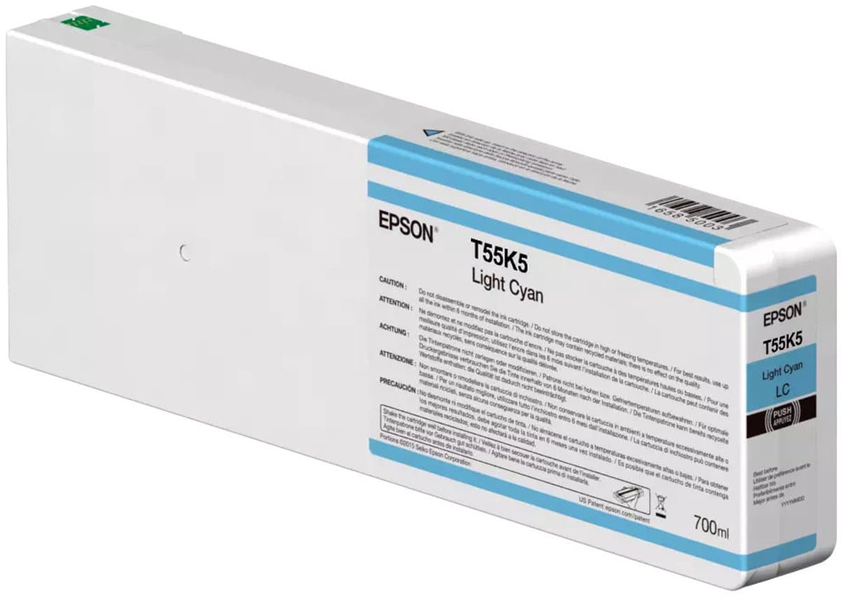 Epson T55K500 inktcartridge origineel licht cyaan, 1 stuk