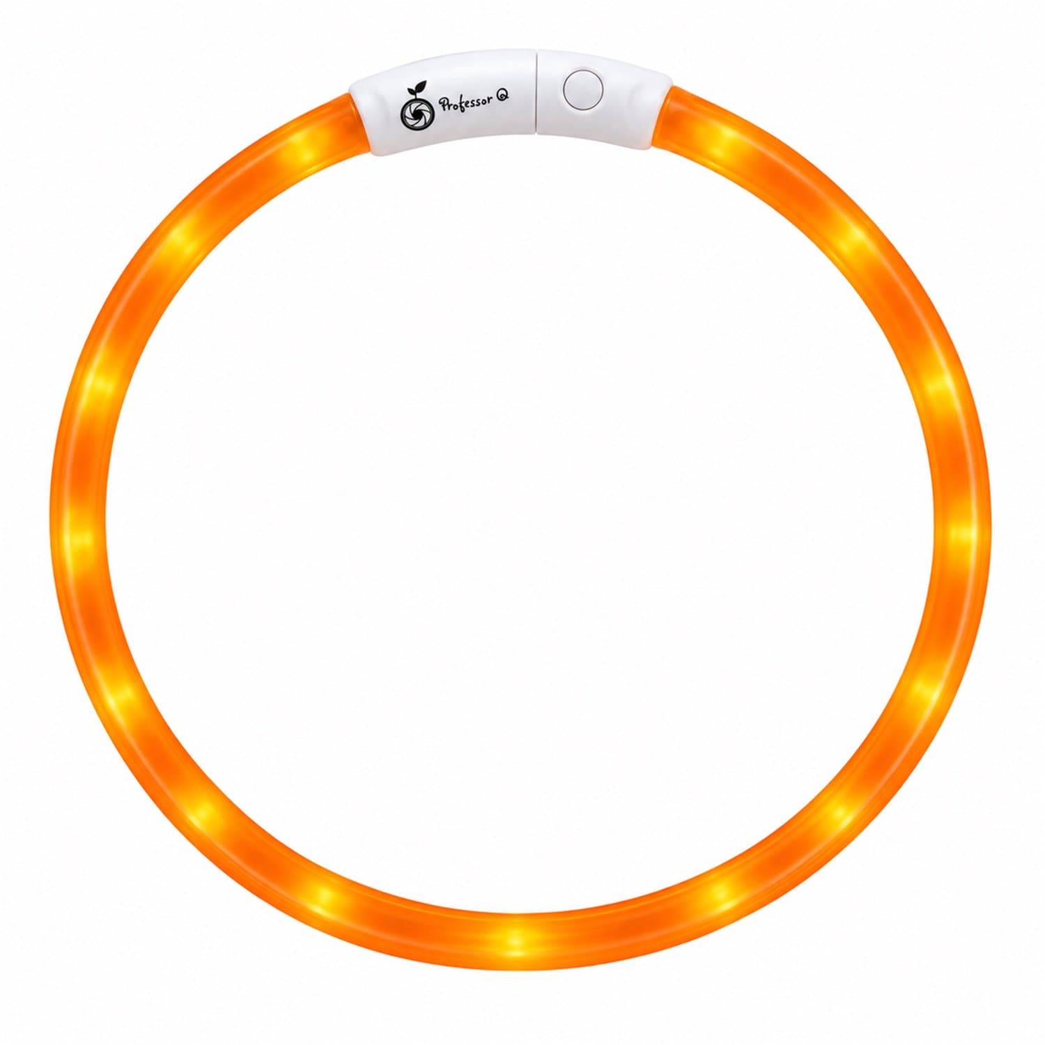 LED Halsband Hond - Lichtgevende Halsband Hond - Oranje - 20-70 cm - USB Oplaadbaar