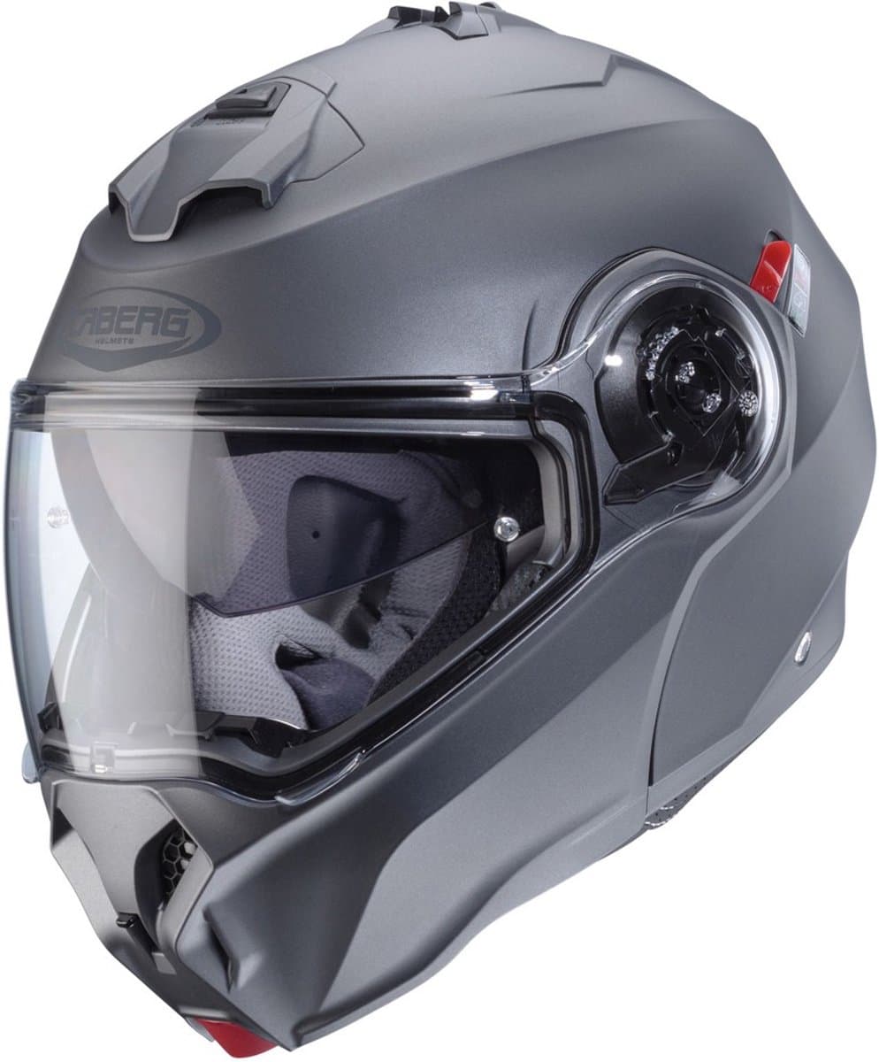 Caberg Duke Evo Mat Grijs Systeemhelm - Maat XS - Helm