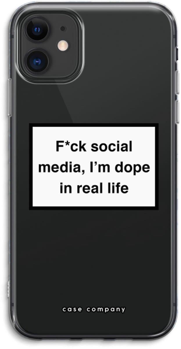 Case Company® - Hoesje geschikt voor iPhone 11 hoesje - I'm dope - Soft Cover Telefoonhoesje - Bescherming aan alle Kanten en Schermrand