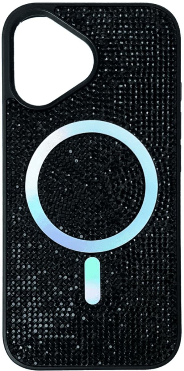 Casemania - Backcover - iPhone 17 - Glitter - Magsafe - Zwart