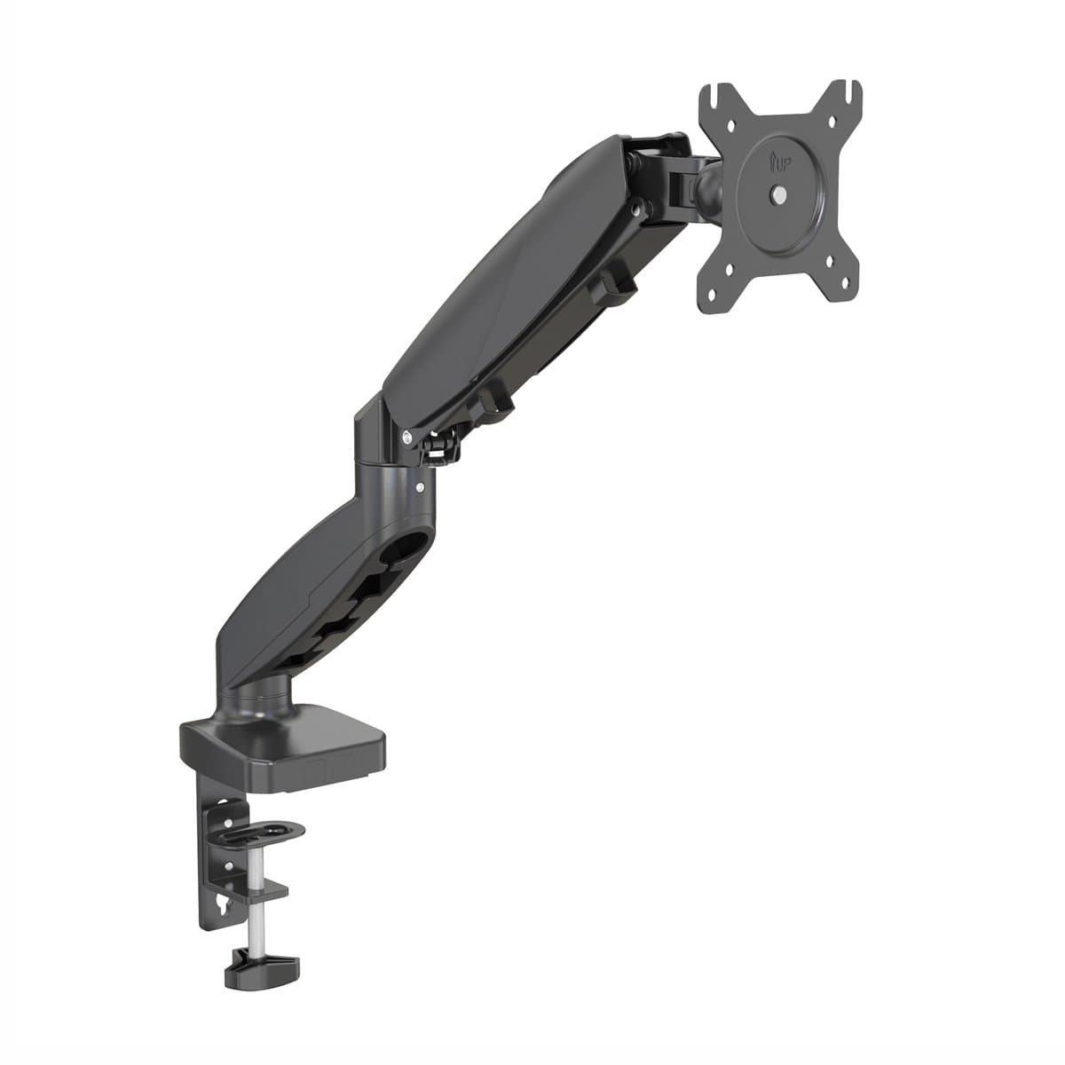 SVITA GIMPO 12-27 inch monitorbeugel tafel 1 monitor hoogteverstelbaar met kanteling VESA 75/100 zwart