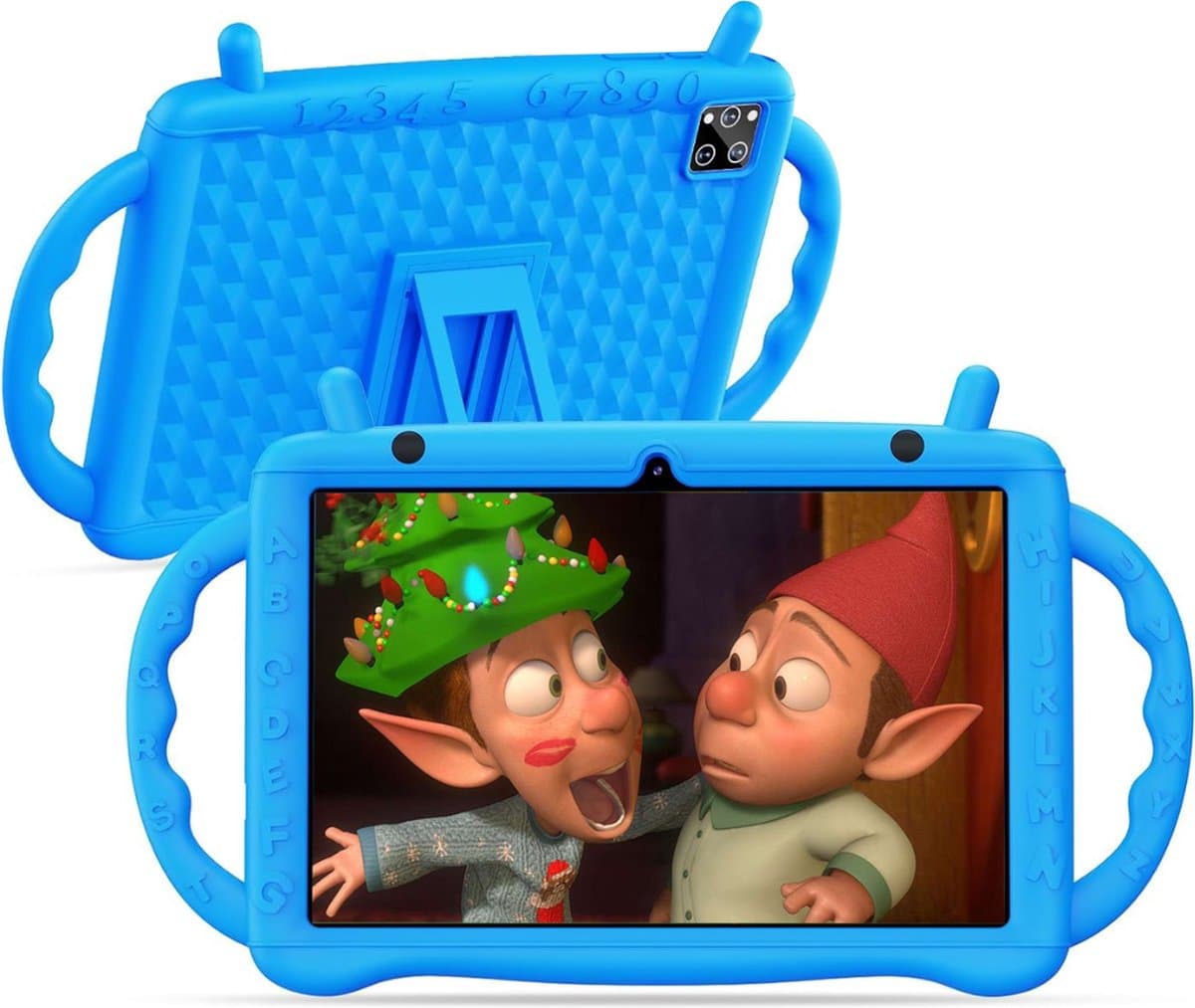 White-Label® Kindertablet Vanaf 3 Jaar - Tablet Kinderen - Kinderspeelgoed - Blauw