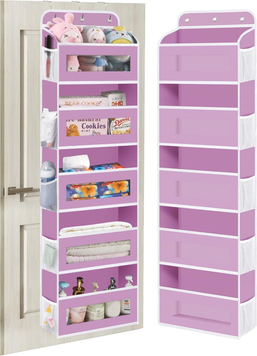 JGS ® Handige Deurhanger met 5 Planken en 10 Mesh-Vakken voor Optimale Opbergruimte