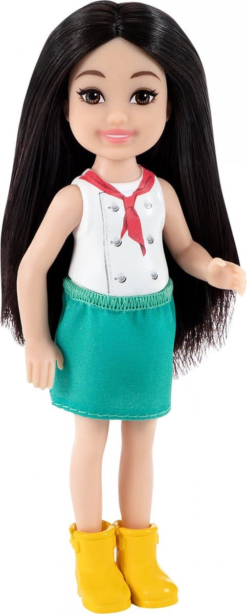Barbie Tienerpop Chelsea Can Be Meisjes - 15,3 Cm - Wit/groen - Barbiepop
