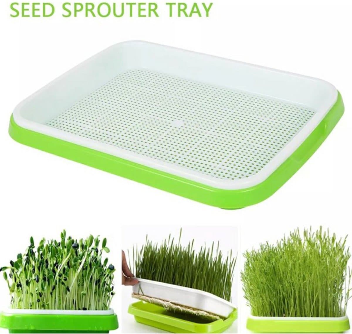 Kweekbak Set - Zaailingenbak - Hydrocultuur Sprouter - 3 Stuks