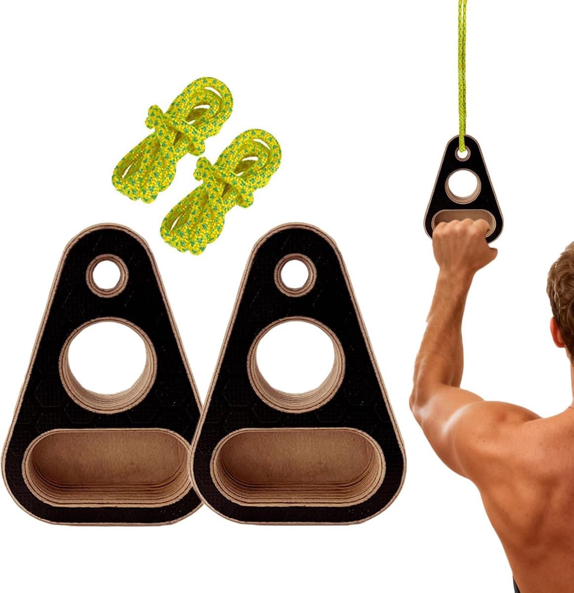 Vingerboard Klimtraining - Hangboard Krachttrainer - Vingerkracht Opbouwen - Draagbaar Houten Ontwerp - 12 x 10 x 5 cm