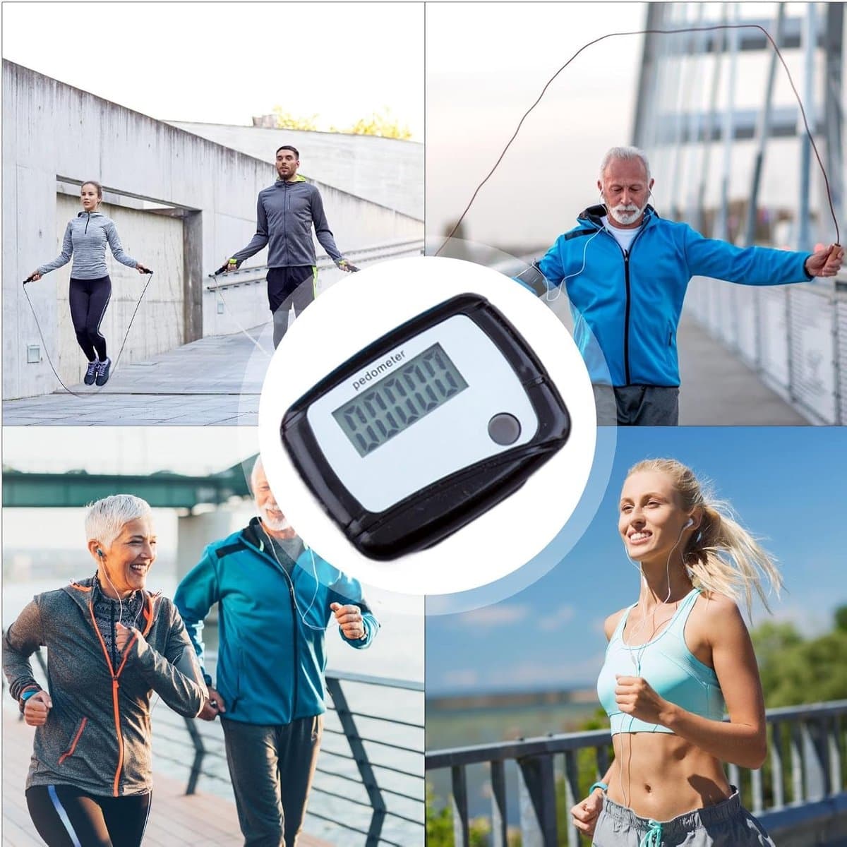 Stappenteller Clip - Fitness Tracker - Activiteit Meten - Automatisch Uitschakelen - Compact Formaat - Willekeurige Kleur