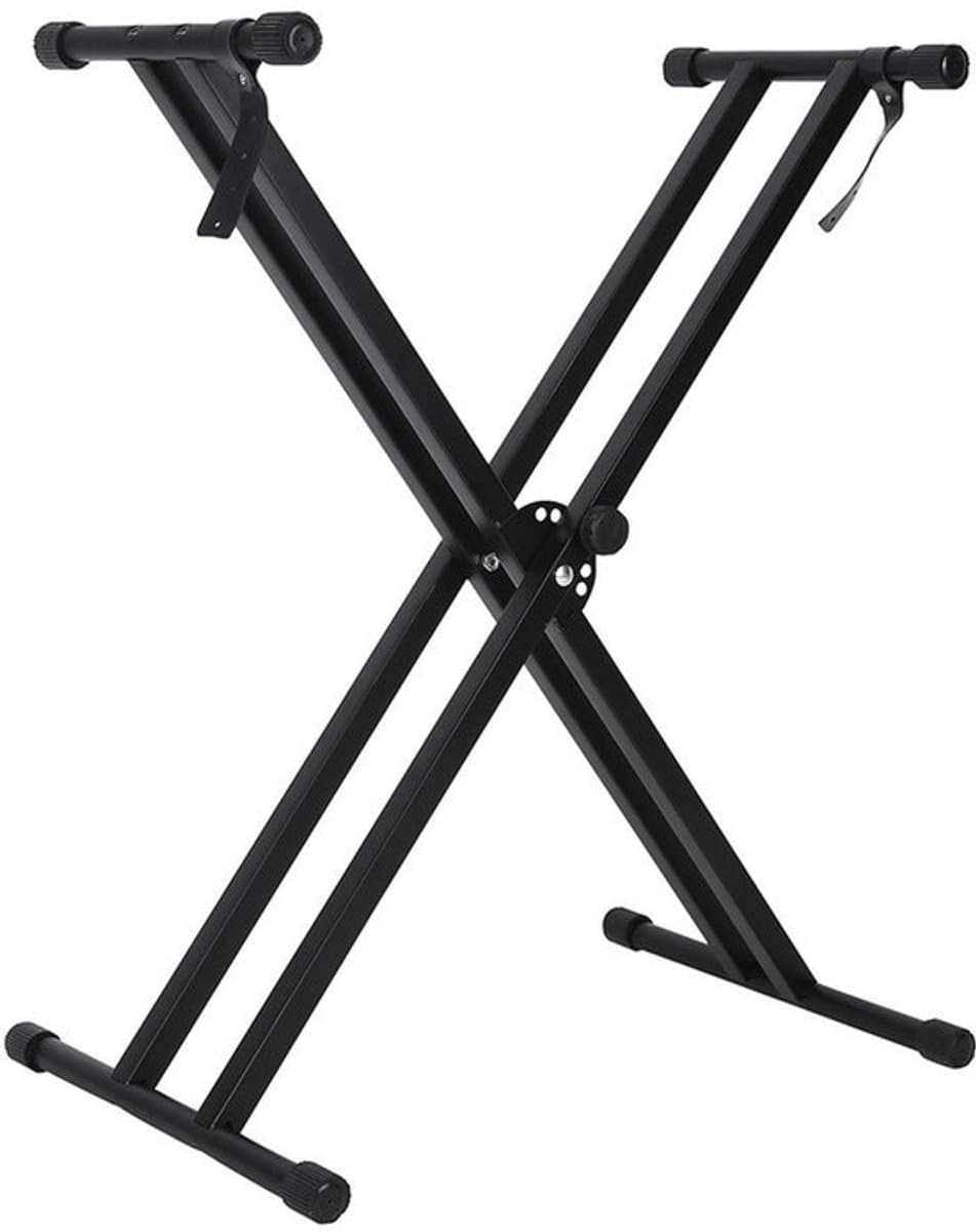 Keyboardstand Verstelbare Hoogte - Toetsenbord Houder - Draagbaar - Antislip - Stevige Constructie - Geschikt voor de meeste keyboards - Toetsenbordhouder
