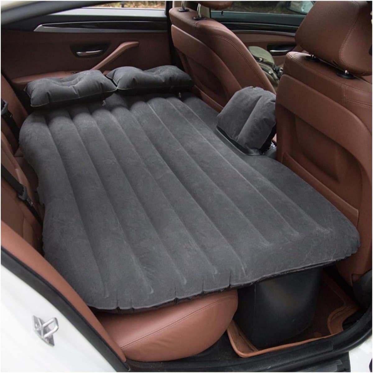 Opblaasbare Auto Matras - Luchtbed Achterbank - Comfortabel Reizen - Specifiek voor Volvo - 135 x 80 cm - Grijs